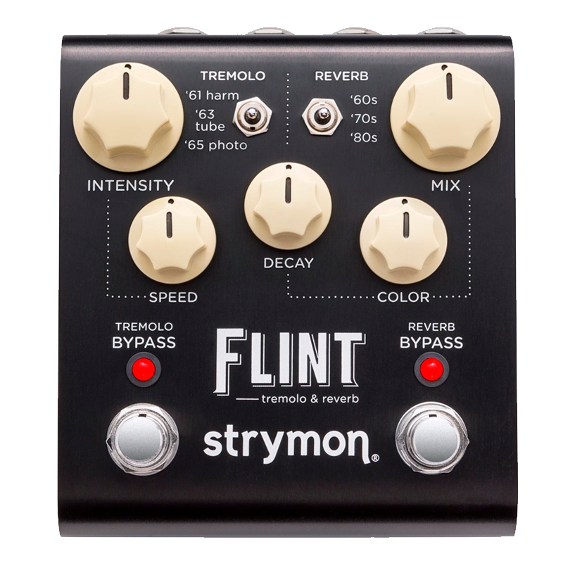 Flint---Tremolo-Effect-Pedal-and-Reverb-Effect-Pedal---Strymon STRYMON - Flint - Tremolo Effect Pedal and Reverb Effect Pedal - Image 1