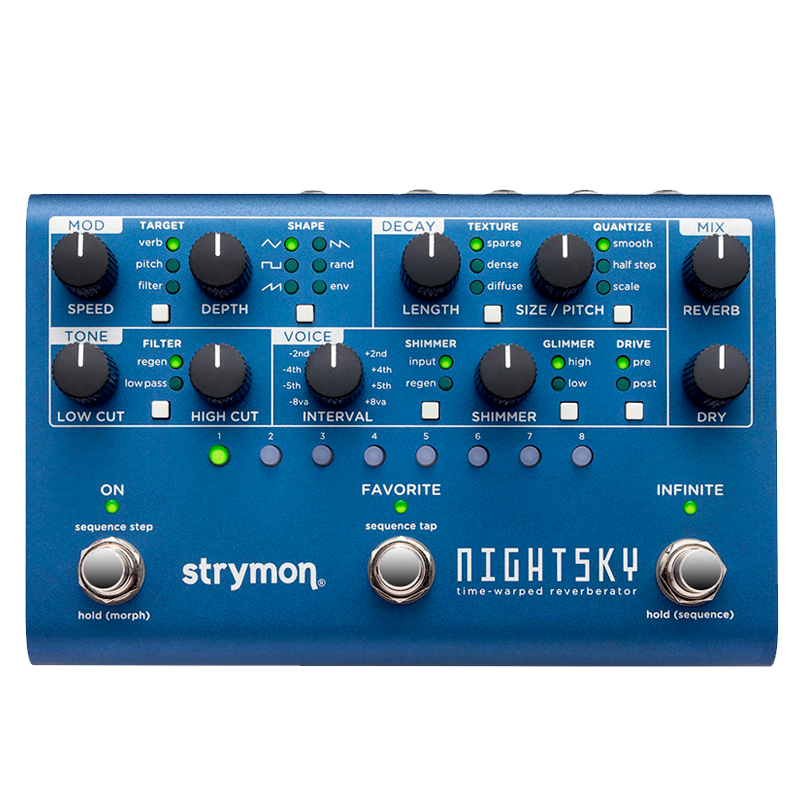 Strymon-NIGHTSKY STRYMON - NightSky - Time-Warped Reverberator - Reverb Pedal - Image 1