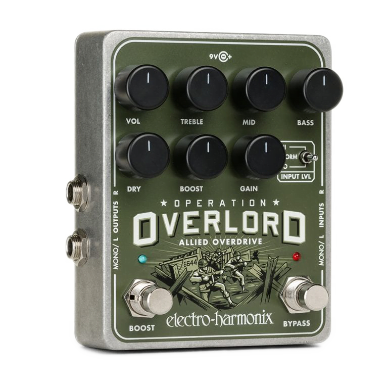 EHX Overlord EHX - Electro Harmonix - Operation Overlord Allied Overdrive Guitar Pedal - Image 1