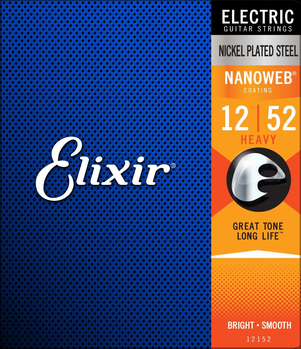 elixir-12152-electric-guitar-strings-nanoweb-heavy-12-52 ELIXIR - Cuerdas Acero Niquelado Eléctrico Con Revestimiento Nanoweb 12-52 - Image 1