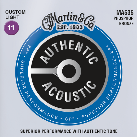 MARTIN MA535 MARTIN & CO. - Cuerdas de Guitarra Acústica SP Phosphor Bronze 11-52 - Image 1