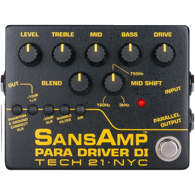TECH21 PARA DRIVER TECH 21 - SANSAMP PARA DRIVER DI - INSTRUMENT PREAMP PEDAL - Imagen 1
