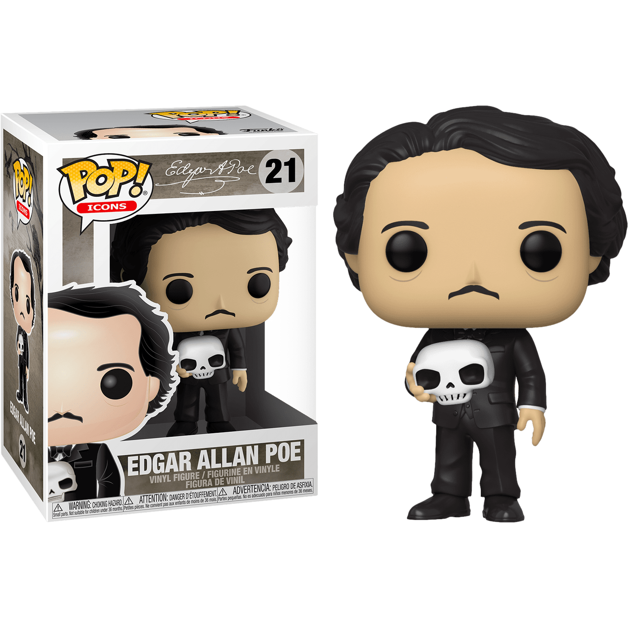 FUNKO EDGAR ALLAN POE FUNKO POP! - EDGAR ALLAN POE - Imagen 1