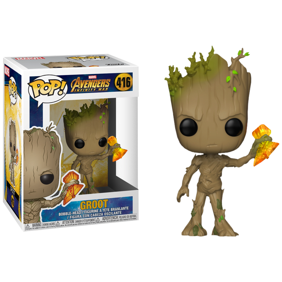 Funko Groot Storm Funko Pop! - Avengers - Groot with Stormbreaker - Image 1