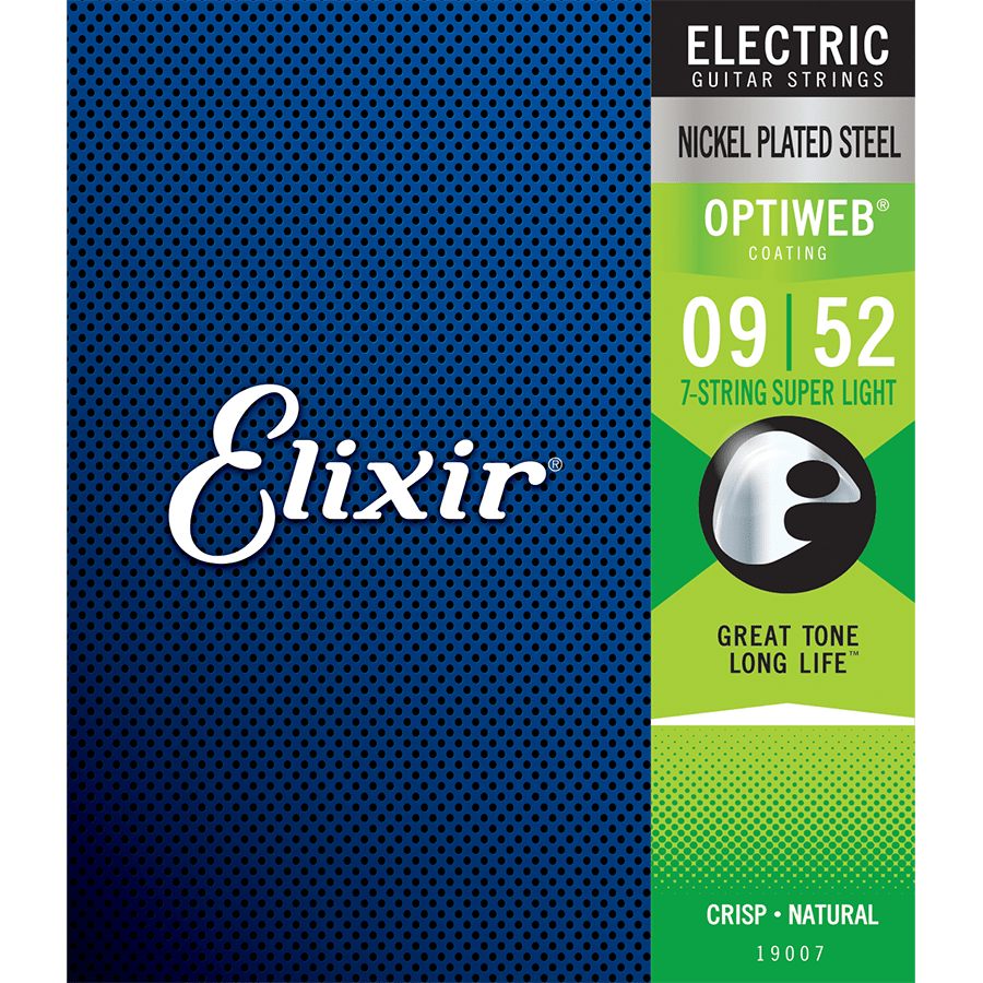 E19007 ELIXIR - Cuerdas de guitarra eléctrica Elixir Optiweb 09-52 (7 Cuerdas) - Image 1