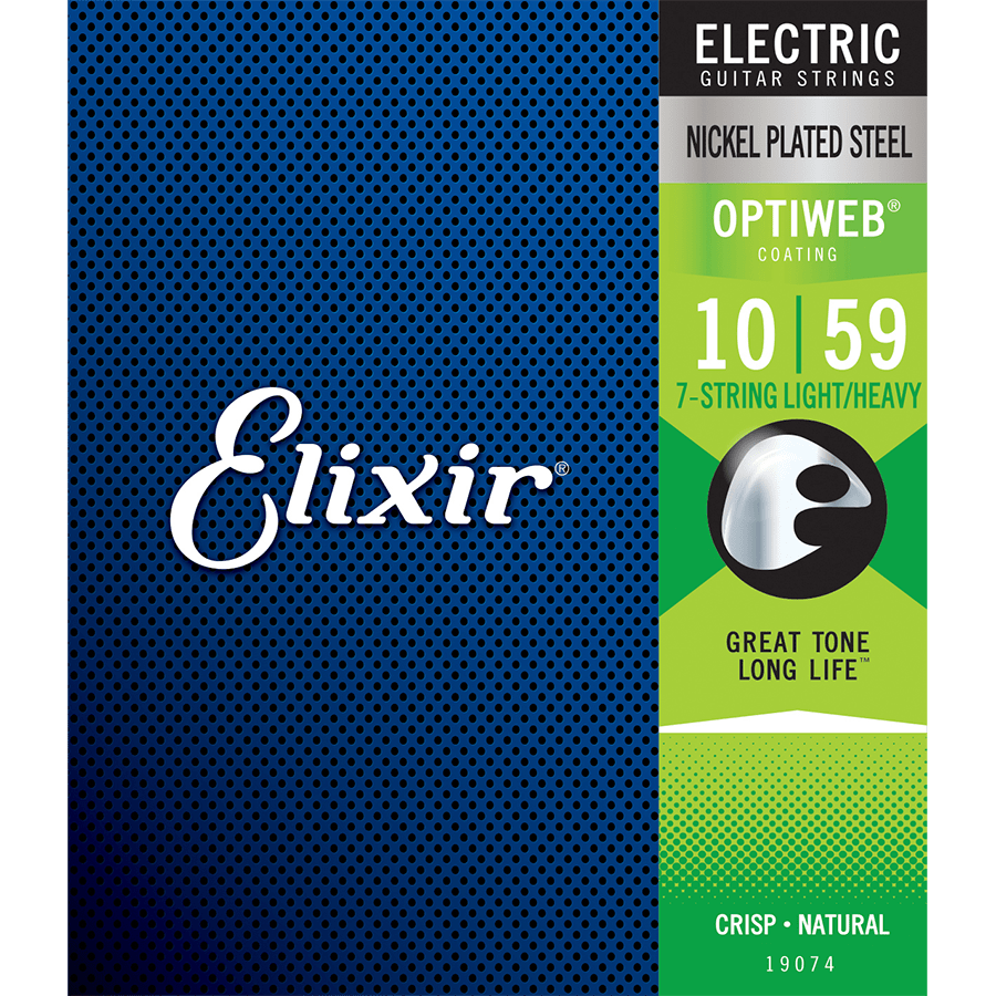 E19074-2 ELIXIR - Cuerdas de guitarra eléctrica Elixir Optiweb 10-59 (7 Cuerdas) - Image 1