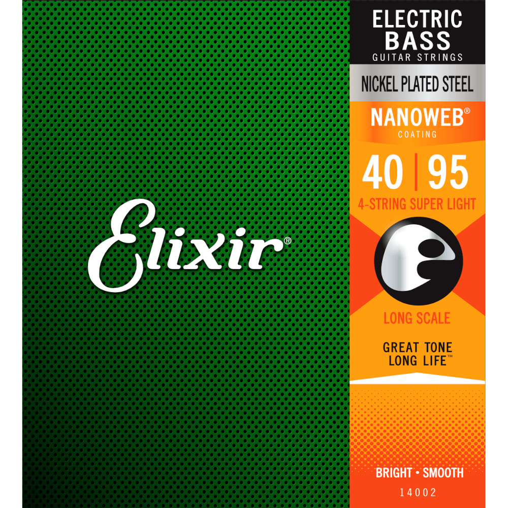 ELIXIR 14002 ELIXIR - Cuerdas de bajo eléctrico Elixir Nanoweb Nickel Plated 40-95 (4 Cuerdas) - Image 1