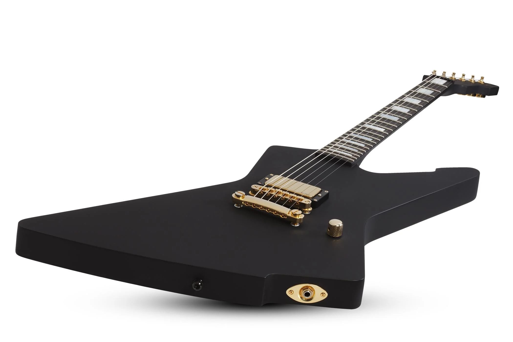 SCHECTER - E-1 Cesar Soto - Satin Black Electric Guitar - Imagen 2