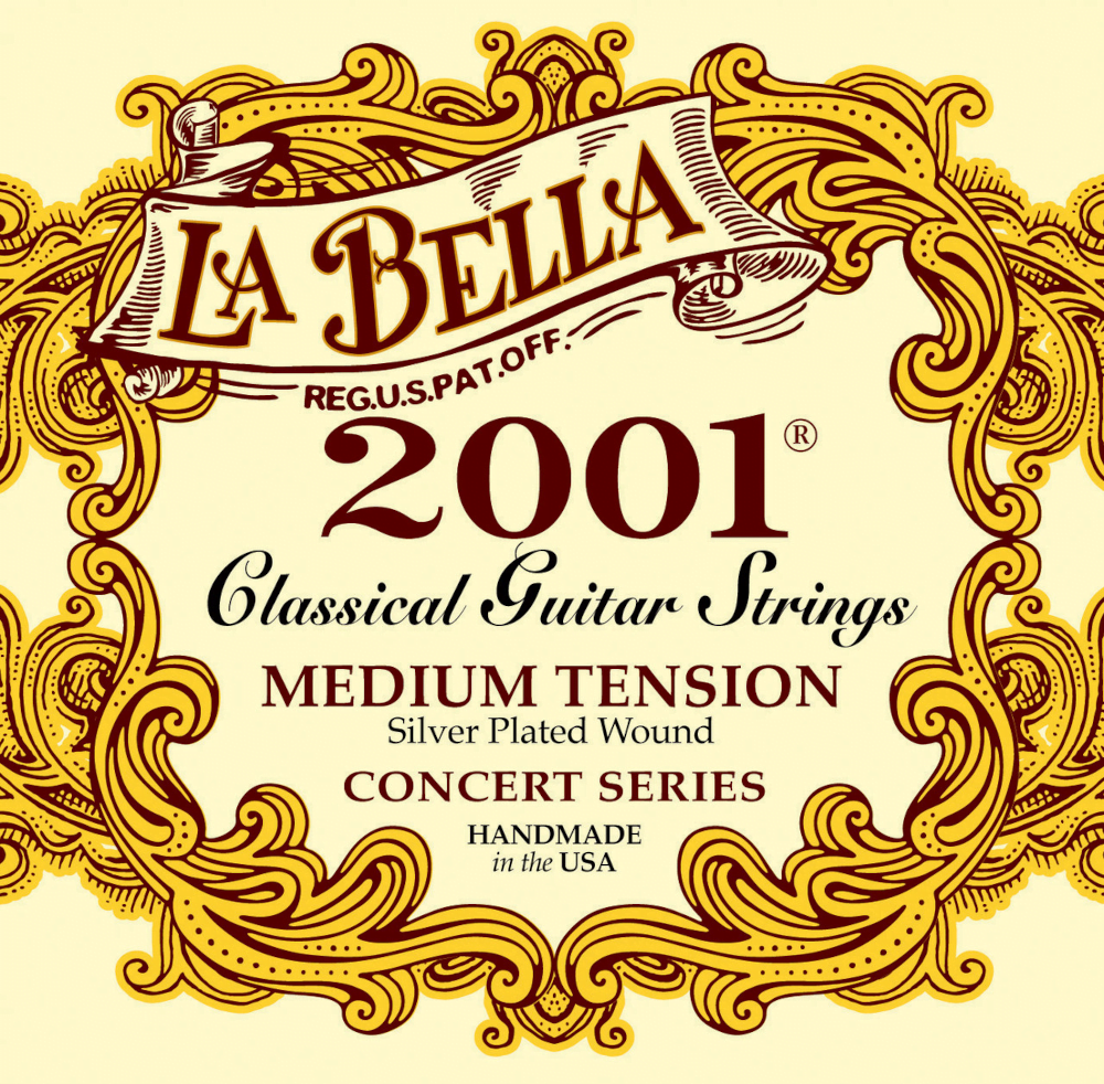 LA BELLA 2001M La Bella - 2001M Concert Medium Tension - Cuerdas de Guitarra Clásica - Image 1