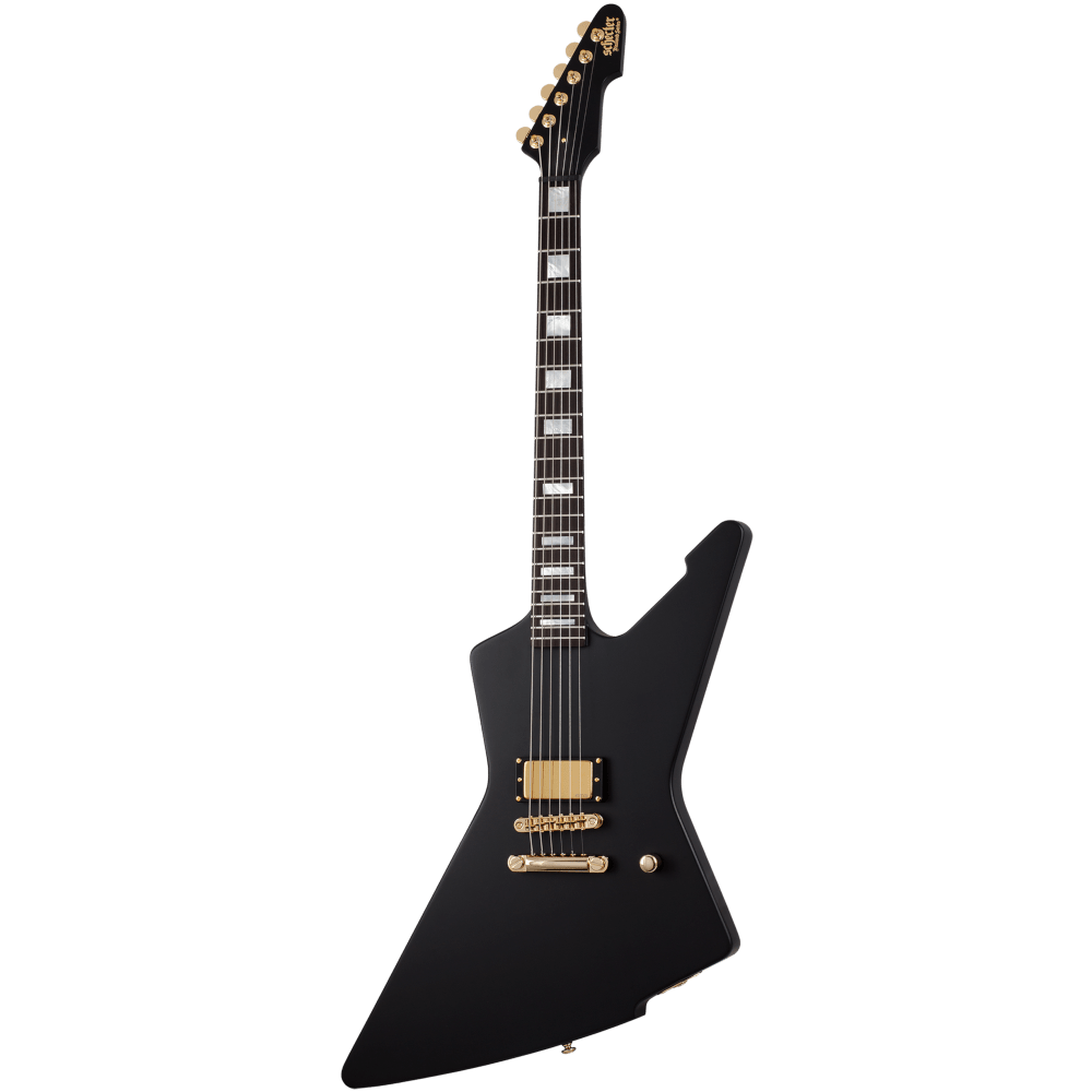 SCHECTER CESAR SOTO SCHECTER - E-1 Cesar Soto - Satin Black Electric Guitar - Image 1