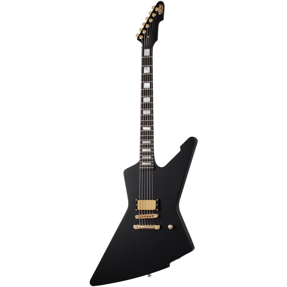 SCHECTER - E-1 Cesar Soto - Satin Black Electric Guitar - Imagen 1