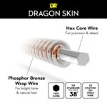 DR Strings - DSA-10 - Dragon Skin Phosphor Bronze - 10-48 - Cuerdas Para Guitarra Acústica - Imagen 2