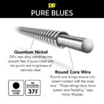 DR Strings - PB5-45 - Pure Blues - Bass Strings - 45-125 - Cuerdas Para Bajo Quantum Nickel (5 Cuerdas) - Image 2