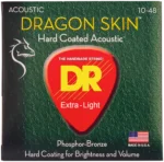 DR Strings - DSA-10 - Dragon Skin Phosphor Bronze - 10-48 - Cuerdas Para Guitarra Acústica