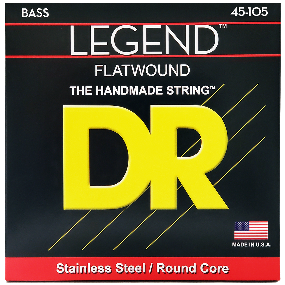 DR FL-45 LEGEND 45-105 DR Strings - FL-45 - Legend Flatwound - Bass Strings - 45-105 - Cuerdas para Bajo Eléctrico - Image 1