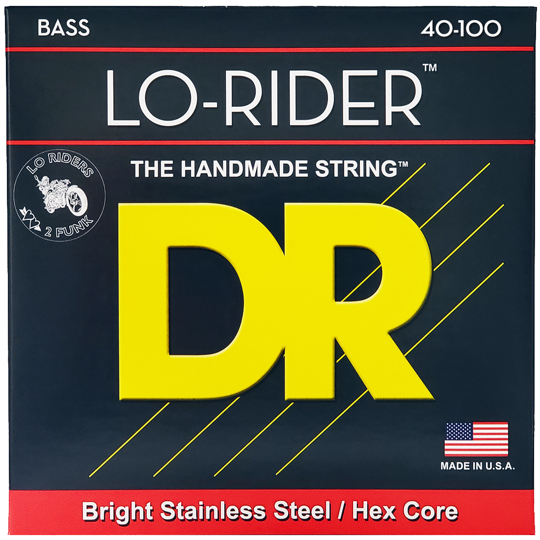 DR LH40 LO RIDERS 40100 DR Strings - LH-40 - Lo Rider - Bass Strings - 40-100 - Cuerdas para Bajo Eléctrico - Image 1