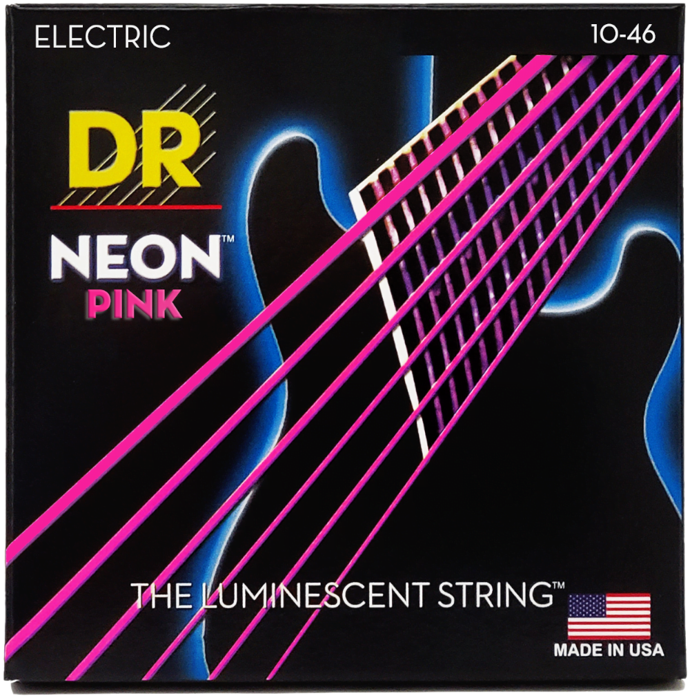 DR NPE-10 DR Strings - NPE-10 - Neon Pink - 10-46 - Cuerdas Para Guitarra Eléctrica - Imagen 1