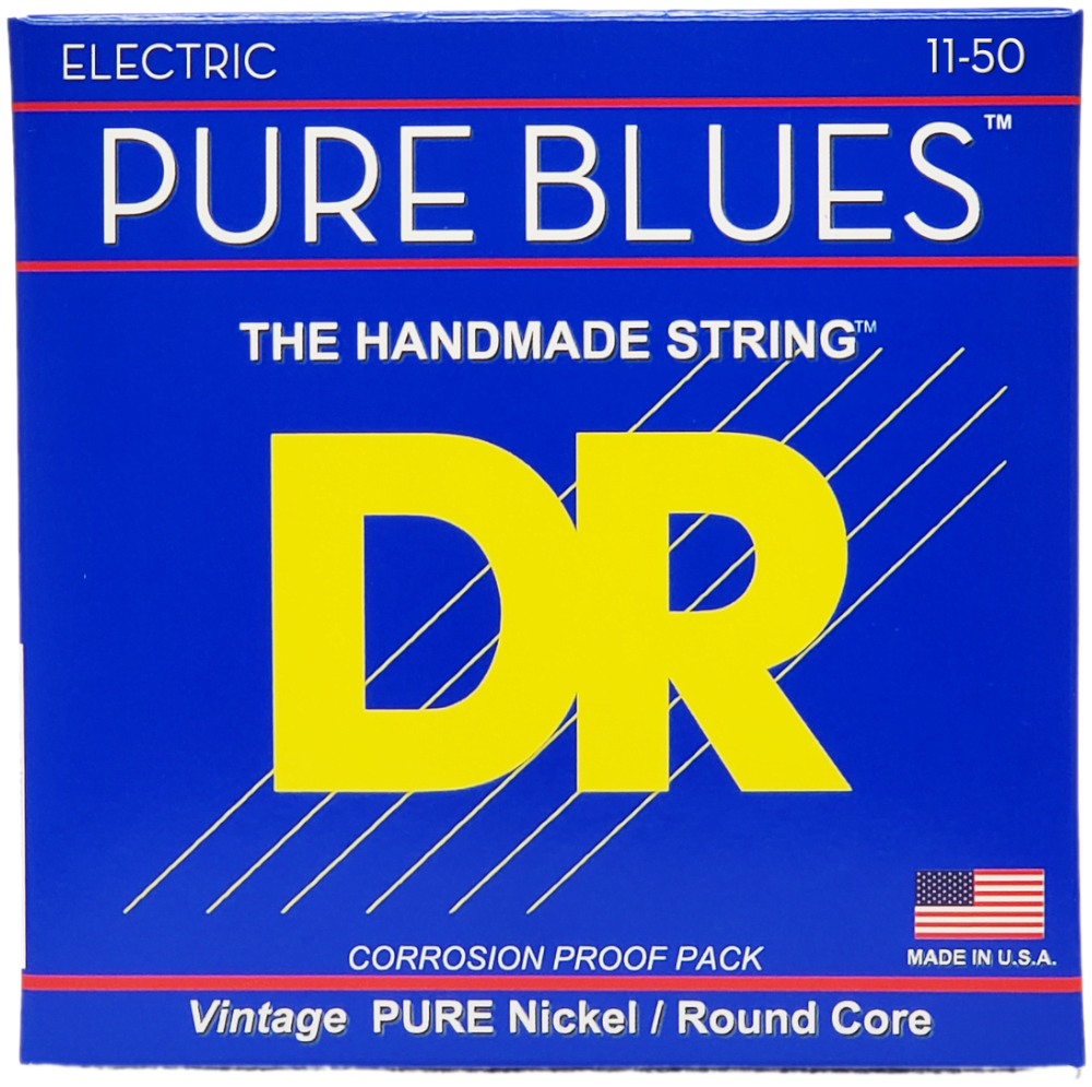 DR PHR11 Pure Blues 011 DR Strings - PHR-11 - Pure Blues - 11-50 - Cuerdas Para Guitarra Vintage Pure Nickel - Image 1