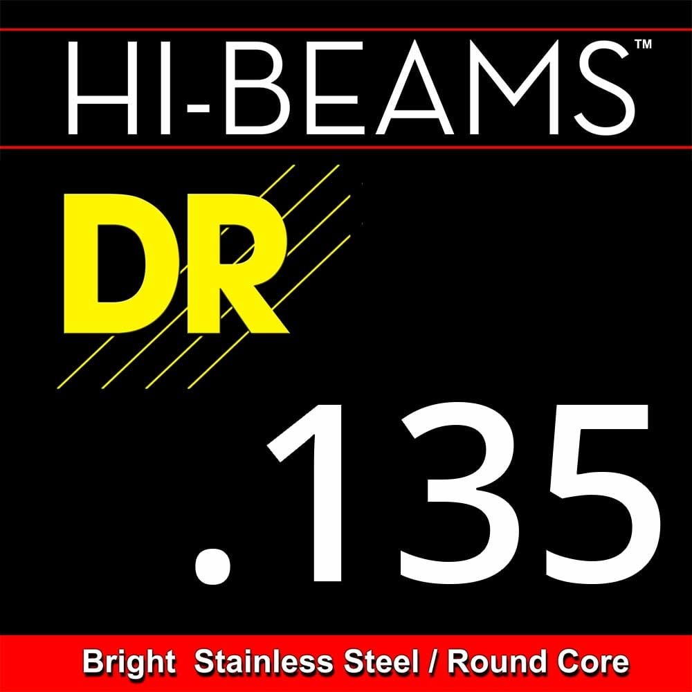 dr-strings-hbbsh135-hi-beam-135-losse-bassnaar DR Strings - R-135 - Hi Beams - Bass String - 135 - Cuerda para Bajo Eléctrico (Cuerda Suelta) - Imagen 1