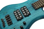 Warwick Teambuilt Pro Series Corvette $$ 4-String – Turquoise Blue Transparent Satin - Bajo 4 Cuerdas - Image 3