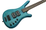 Warwick Teambuilt Pro Series Corvette $$ 4-String – Turquoise Blue Transparent Satin - Bajo 4 Cuerdas - Image 4
