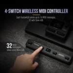 SONICAKE Pocket Control QCT-4BK – Controlador MIDI Inalámbrico de 4 Footswitches - Image 4