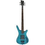 Warwick Teambuilt Pro Series Corvette $$ 4-String – Turquoise Blue Transparent Satin - Bajo 4 Cuerdas